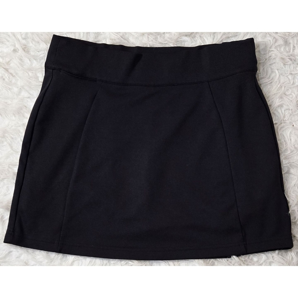 Adidas Golf Skort Black Climacool Tennis Built in Shorts Mini Skirt Logo